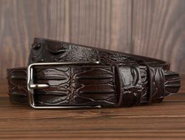 Belts New Fashion Crocodile Luxury Skin Design Men Genuine Leather Pin Alligator Jeans For Men039s G2211015332081