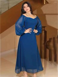 Ethnic Clothing Eid Dubai Party Dress For Women Ramadan Sexy Evening Long Belt Morocco Kaftan Vestidos Largos Turkey Robe Jalabiya 2024