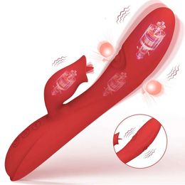Other Health Beauty Items 7-frequency tongue licking and tapping vibrator three-point vibration vaginal massager G-point stimulator adult Q240430