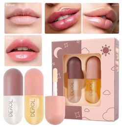 Lip Gloss Crystal Lips Plumper Oil Instant Volume Moisturizing Day Night Repairing Reduce Fine Line Sexy Enhancer Women Cosmetic2793986