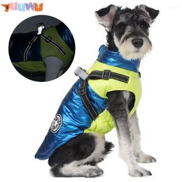 Dog Apparel Pet Clothing Waterproof Windproof Cotton Coat Reflective Warm Clothes Jackets Winter Jumpsuit