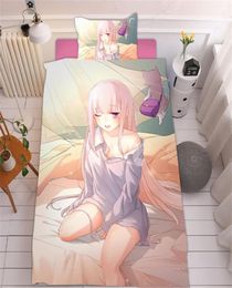 Bikini Sexy Girls Japan Anime Bedding Set Japan Anime Duvet Cover For Bedroom Cover Set Home Textile Bed Quilt Cover 3 Pieces324124819285