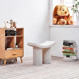 Decorative Figurines Nordic Plastic Shoe Changing Stool Home Door Simple Low Minimalist Bench Wearing Shoes Sofa