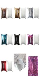 New style Sublimation Blank Magical Sequins item Pillowcase For heat Transfer Print DIY Gifts Crafts pillowcase 40CM3434679