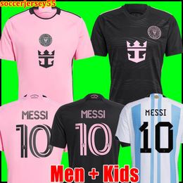 Inter Miami soccer jersey CF 2023 2024 2025 SUAREZ MESSIS HIGUAIN CAMPANA YEDLIN MLS 24 25 football shirt men kids sets Player Fans version kits 55