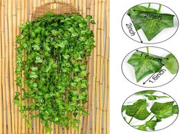 Artificial Vines Fake Hanging PlantsFaux Foliage Plants for Wall Bedroom Wedding Home Kitchen Garden Party Decor3036674