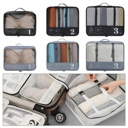 Storage Bags Large Capacity Travel Organiser Suitcase Luggage Clothes Sorting Set Shoe Pouch Subpackage