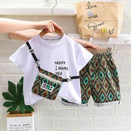 Clothing Sets Summer Baby Boy Clothes Set Kid Girl Letter Print Tshirts And Shorts 2 Pieces Suit Children Fashion Top Bottom Outfits With