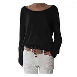 Women's T Shirts Women Knitted Tunic Tops Summer Thin Long Sleeve O-neck Basic Tee Shirt Korean Female Solid Color T-shirt Bottoming Top