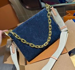 Denim Cross Body COUSSIN PM MM Designer Handbag MICHAEL KADAR Purse Hobo Satchel Clutch Evening Baguette Bucket Tote Pouch Crossbody Bag Pochette Accessoires Trunk