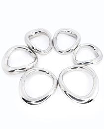 Stainless steel penis bondage lock cock Ring Heavy Duty male metal Ball Scrotum Stretcher Delay ejaculation BDSM Sex Toy men8166462