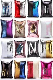 Sequin Pillow Case cover Mermaid Pillow Cover Glitter Reversible Sofa Magic Double Reversible Swipe Cushion cover 23 design7200582