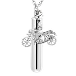 cremation Jewelry Pendant Hold Memorial Ashes Stainless Steel Cylinder Keepsake Urn Necklace4123756