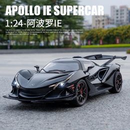 Decorative Figurines 1:24 Apollo EI Mock-up Alloy Model Supercar Swing Back Car Home Derorate Luxury Pendants