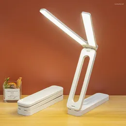 Table Lamps Foldable Led Light Adjustable Desk Lamp With Anti-glare Technology Design Dimmable For Home Office Study Reading