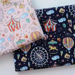 Fabric Amusement Park Fabric Cartoon for Sewing DIY Handmade Clothing Bags Pillow Book Clothes per Half Meter d240503