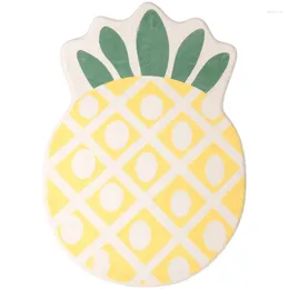 Carpets 1 Piece Bath Rug For Kids Non-Slip Absorbent Bathroom Rugs Decorative Kitchen Mat Cartoon Pineapple-Area Decor Yellow