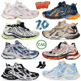 New designers Runner 7 Track 7.0 3XL vintage women men Dress Shoes Paris Runners sneaker 7.5 Trainers black white pink blue Burgundy Deconstruction sneakers Big Size 46