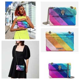 Luxury kurt Geiger handbag heart rainbow bag Women leather purse Shoulder bag Mens shopper crossbody clutch #