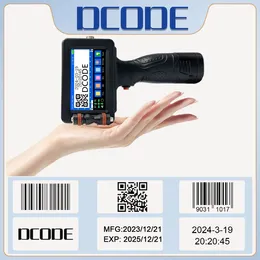 12.7MM Portable Handheld Inkjet Printer With Fast-Drying Ink For Text QR Barcode Batch Number Logo Label