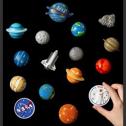 Planet Astronaut Spaceship Magnet Fridge Magnets Personality Creative Magnetic Stickers Home Decor Gift Collection 240429