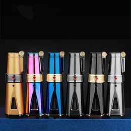Hot Sales Creative Iatable Windproof Lighter Direct Flame Jet Flame Cigarette Torch Lighter