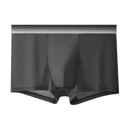 Underpants 1pc Men's Underwear Panties Middle Waist Bulge Pouch Home Boxers Shorts Trunks Lingerie Elastic Male