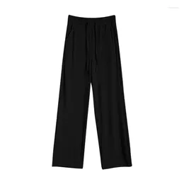 Women's Jeans Ice Silk Wide Leg Pants Women's Summer Thin High Waist Drop Large Size Slim Loose Straight Casual