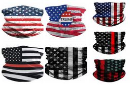 American Flag 3D Printing Digital Mask Magic Cycling Scarf Multifunctional Magic Headwear Turban Fashion Riding Collar Party Masks8099835