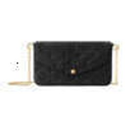 Kids Bags Luxury Brand Women's Bag Black Cowhide Flap Magnetic Buckle Chain Single Shoulder Bag Handbag M82477