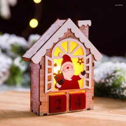 Decorative Figurines Christmas Toys Desktop Window Calendar LED Ornament Gifts