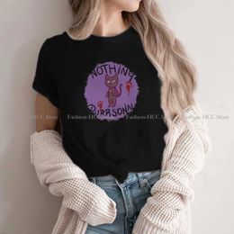 Women's T Shirts Murder Mitten Kitten Polyester TShirts Nothing Purrsonal Personalise Shirt Trend Tops