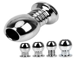 Anus Dilator Expander Ring Design Stainless Steel Anal Plug Butt Stopper Metal Dilater Sex Toys8554565