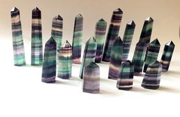 Natural Colourful Fluorite Arts Quartz Tower Crystal Point Chakra Reiki Obelisk Wand Healing Crystal 15 sizes3768505