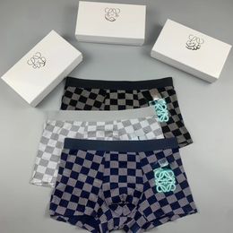 Underpants Lattice1 Men Boxer Briefs Underwear Lattice Highly Breathable Top Quality Birthday Gifts 3 Colours Per Box 1