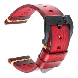 Watch Bands MAIKES genuine leather strap 18mm 19mm 20mm 21mm 23mm 24mm 26mm smart mens strap/belt/womens wristband Q240430