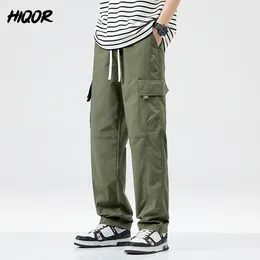 Men's Pants 2024 Arrival Y2K Baggy Cargo For Men Straight Fit ArmyGreen Pantalones Spring Loose Male Trousers