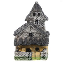 Decorative Figurines Miniature House Mini Stone Fairy Cottage For Garden Decoration