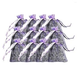 Storage Bags 12 Of Dried Lavender In Small Lilac Organza Natural Flowers Sachet Bag Real Flower Wedding Freshener Car Home