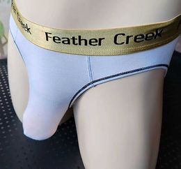 Underpants Great gross bag sexy briefs mens underwear modular fabric gay sissy Q240430