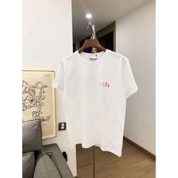 Designer Luxury Chaopai Classic New cotton trend brand short sleeve loose oversized casual unisex chic T-shirt with a universal base print