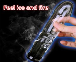 Put Warm Ice Water Hollow Anal Plug Realistic Crystal Penis Dildo Butt Plug Anal Sex Toys for Woman Orgasm Vaginal Massager7903726