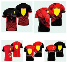 2024 New F1 Racing T-Shirt Summer Men's and Women's Short Sleeve Jersey in the same customised style!