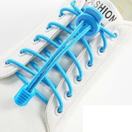 Shoe Parts Reflective Shoelaces Without Ties No Tie Laces Elastic Sneakers Boots Round Kids Adult Quick Lace Rubber Bands