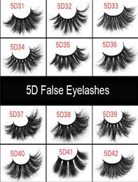 25mm 5D Eyelashes Mink Thick Eyelash Crisscross Cruelty Volume Soft Big Dramatic Full Eye Lashes Makeup Tool2964289