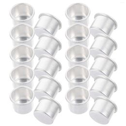 Candle Holders 50 Pcs Metal Cup Stick Candlestick For Taper Menorah Cups Liners Tea Light Aluminum Insert Mini