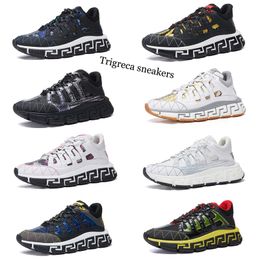 Trigreca sneakers Designer Sneaker Scasual for Men Running Trainer Outdoor High Quality Platform Shoes Calfskin Leather Abloh Overlays