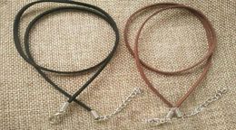 black Brown double side leather Velvet Choker Necklaces with lobster clasp Jewellery For Women rope chain statement Necklaces collar4028784