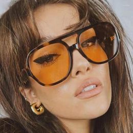 Sunglasses Double Beam Rectangle Women Men Vintage Brand Designer Square Luxury Sun Glasses Shades Female Eyewear