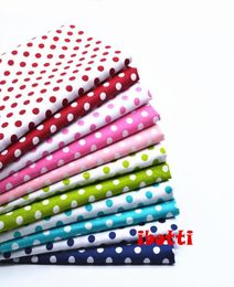 11pcs 40x50cm Colour Dots 100 Cotton Fabric Sewing Tilda Doll Cloth DIY Quilting Patchwork Tissue Textile Felt Telas Costura3337536